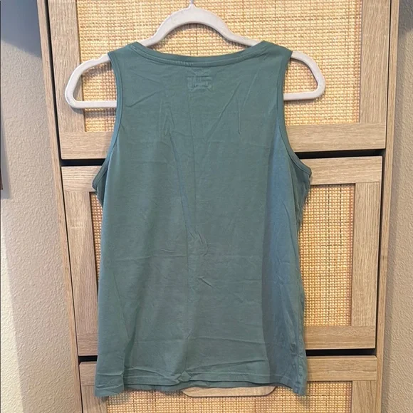 Pact Organic Cotton Women's Teal Tank Top - Picture 2 of 3